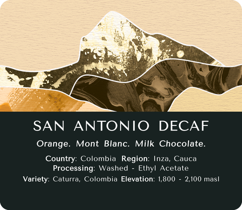 San Antonio Decaf (Washed) - Colombia